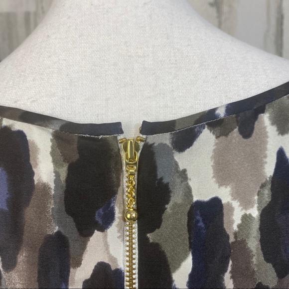 kate spade Rhea Ruffle Ink Blot dress EUC sz 8 - Picture 5 of 11